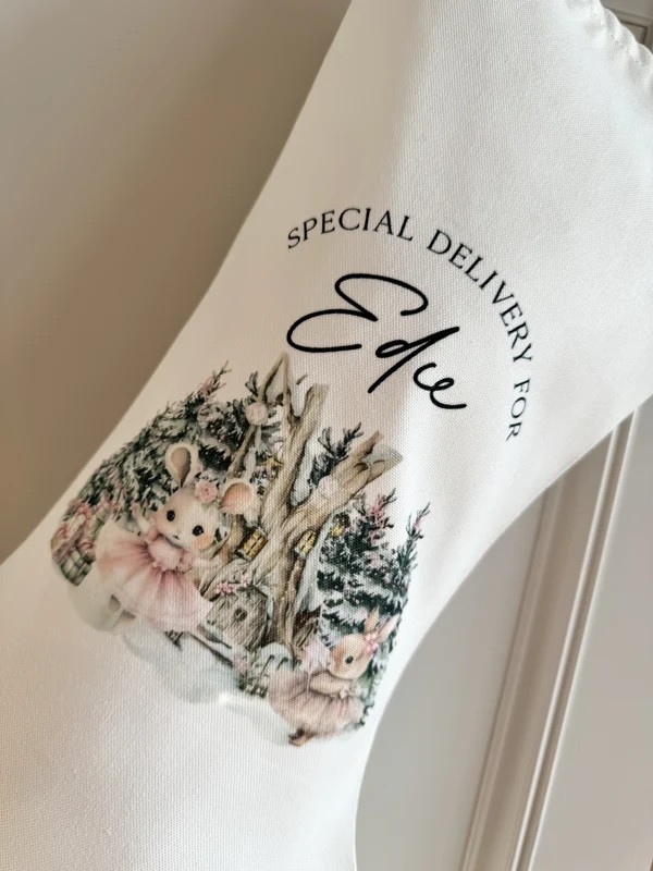 Personalised Santa sack, Woodland Bunny