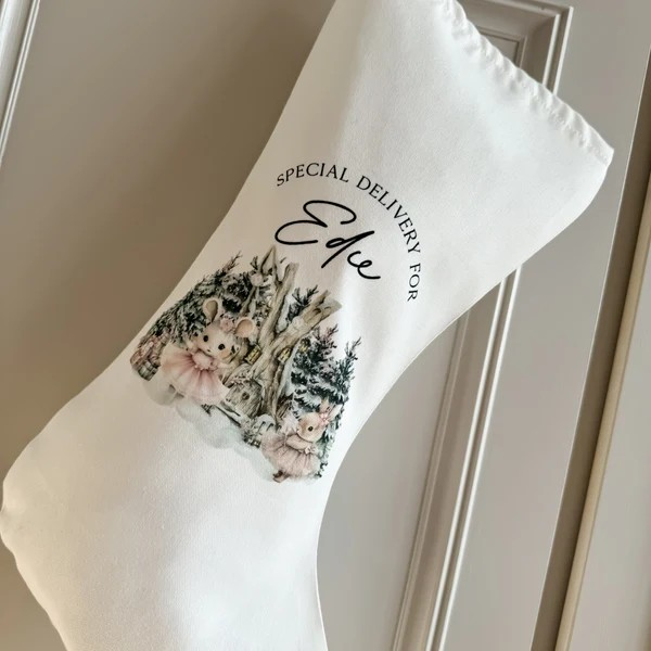 Personalised Santa sack, Woodland Bunny