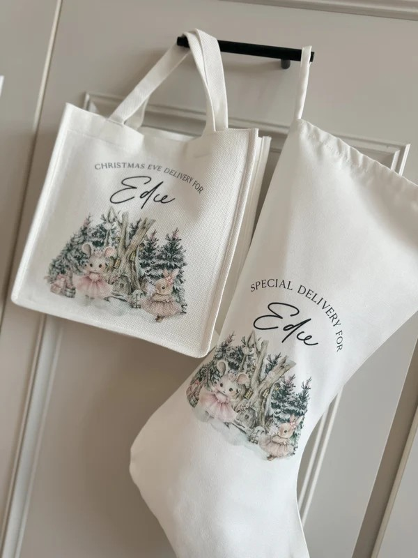 Personalised Santa sack, Woodland Bunny