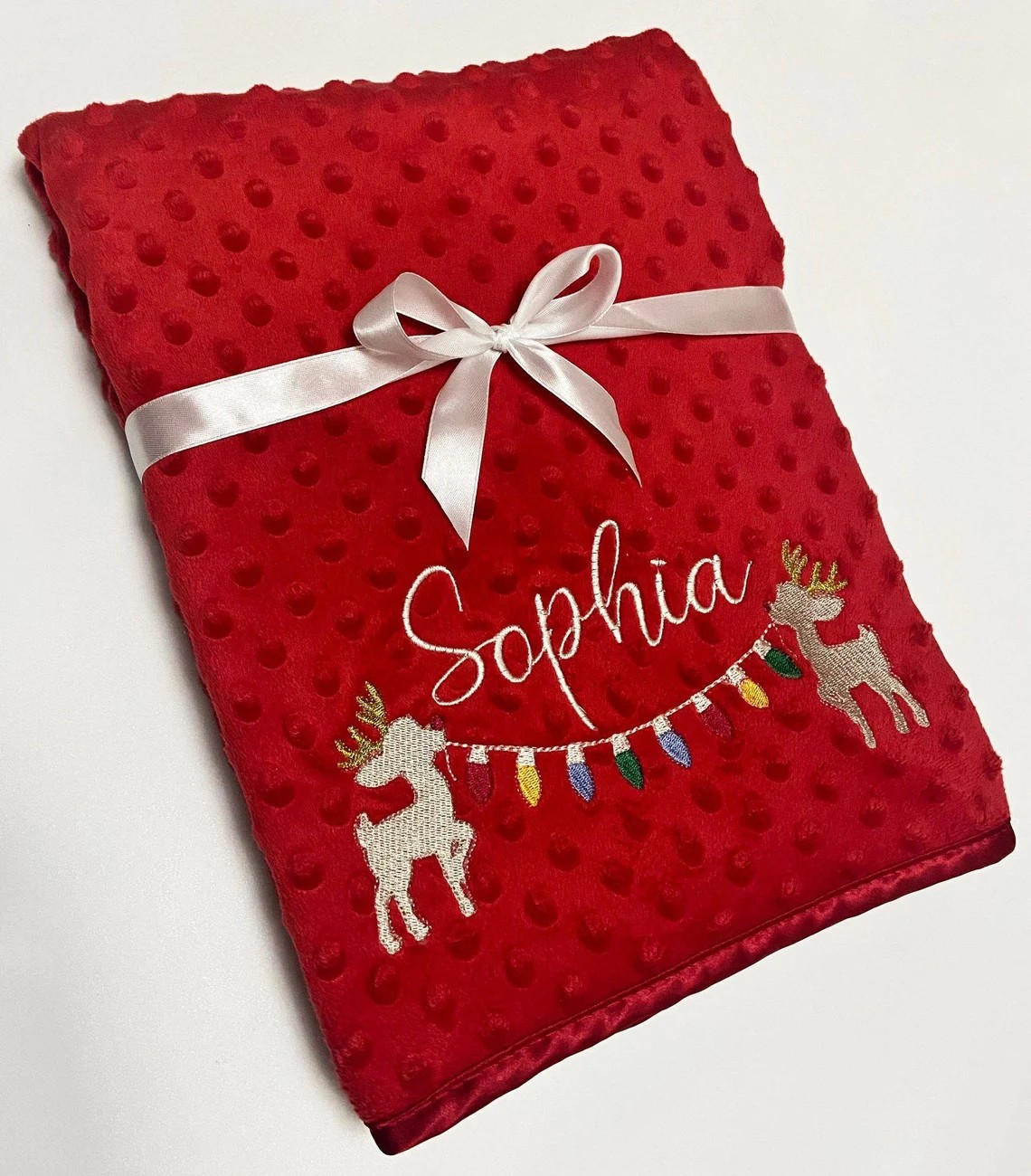 Personalised Christmas blanket