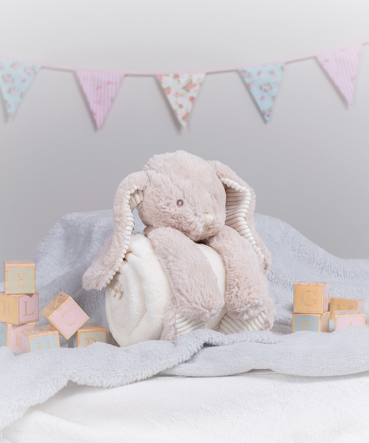 Personalised Rabbit with Blanket