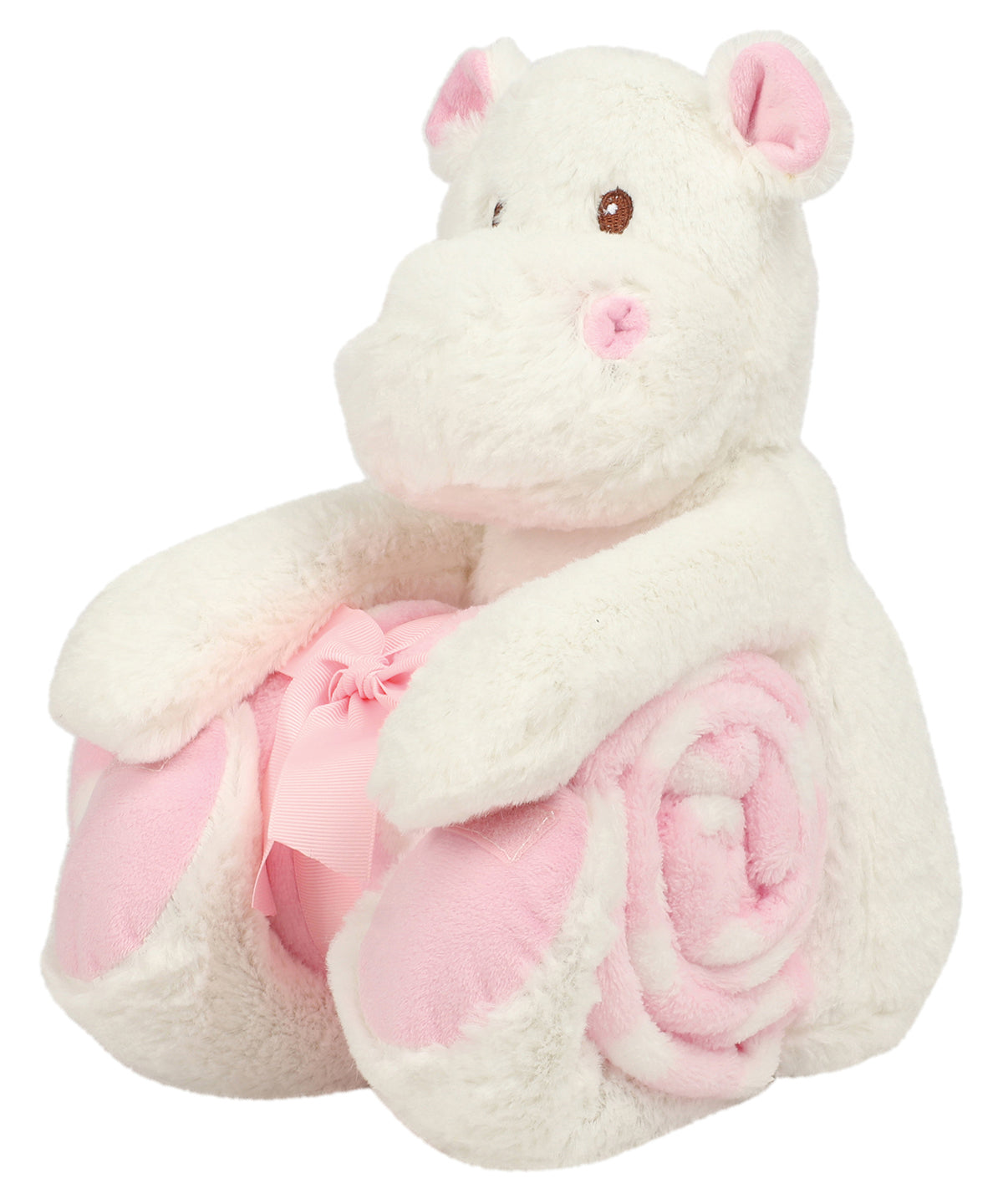 Personalised Hippo Soft Toy with Blanket