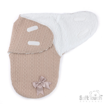 Personalised Newborn Swaddle Wrap – Soft Baby Cocoon Blanket with Name – New Baby Gift