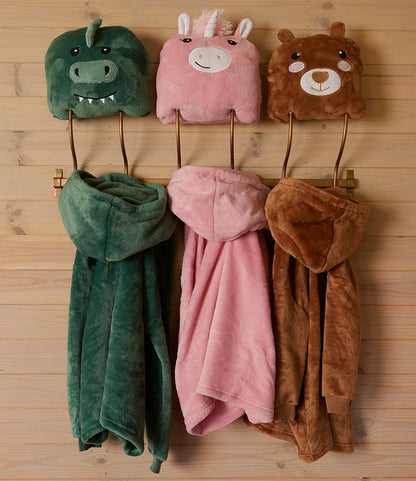 Bear Character Cushion Hooded Blanket