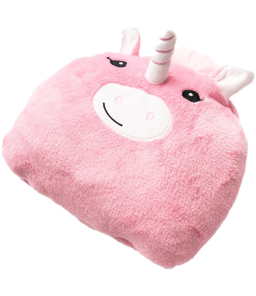 Unicorn Character Cushion Hooded Blanket