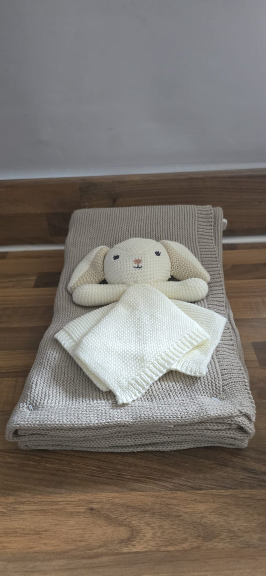 Bunny Comforter and Blanket Set