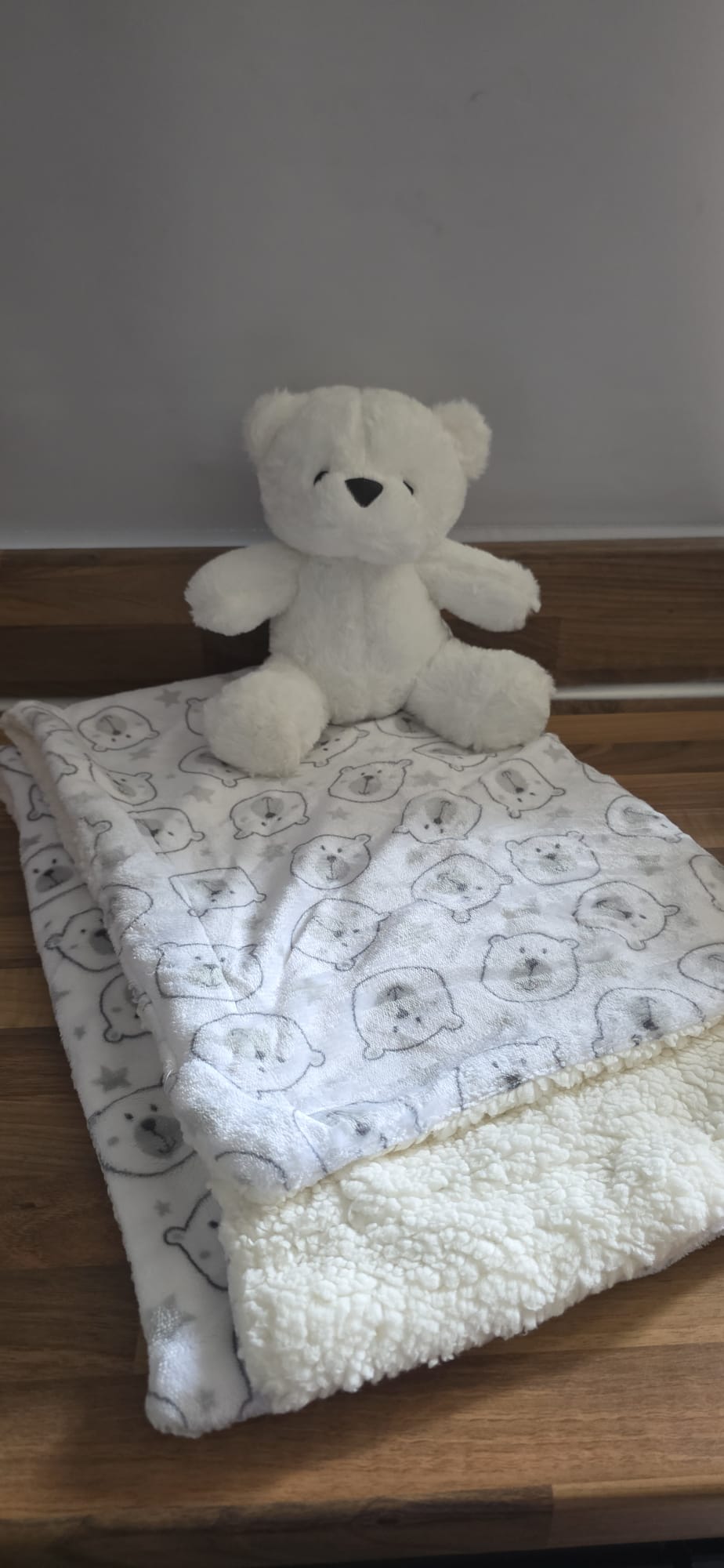 Bear Teddy and Blanket Set