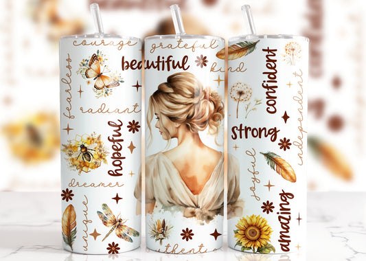 Affirmation Blonde Tumbler - Hawkswell Designs