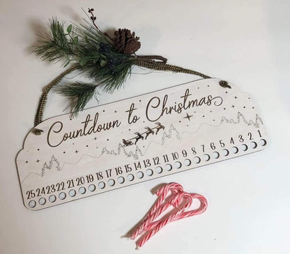 Candy Cane Countdown to Christmas - Hawkswell Designs