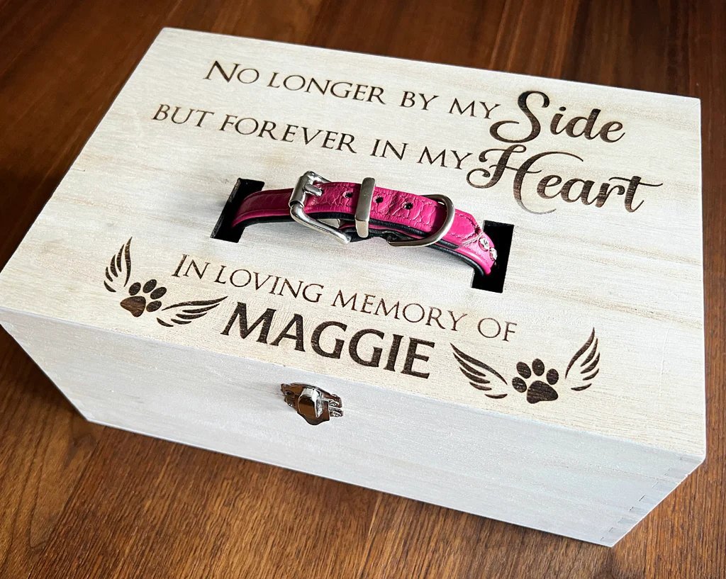 Dog Collar Memorial Box - Hawkswell Designs