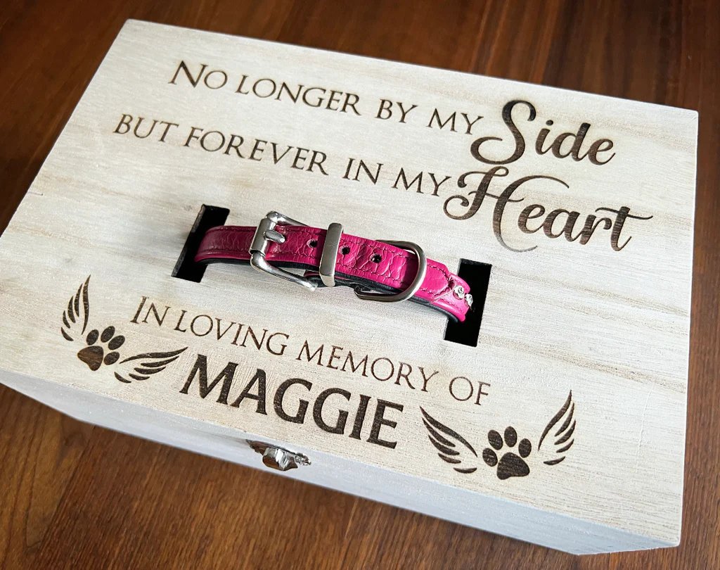 Dog Collar Memorial Box - Hawkswell Designs