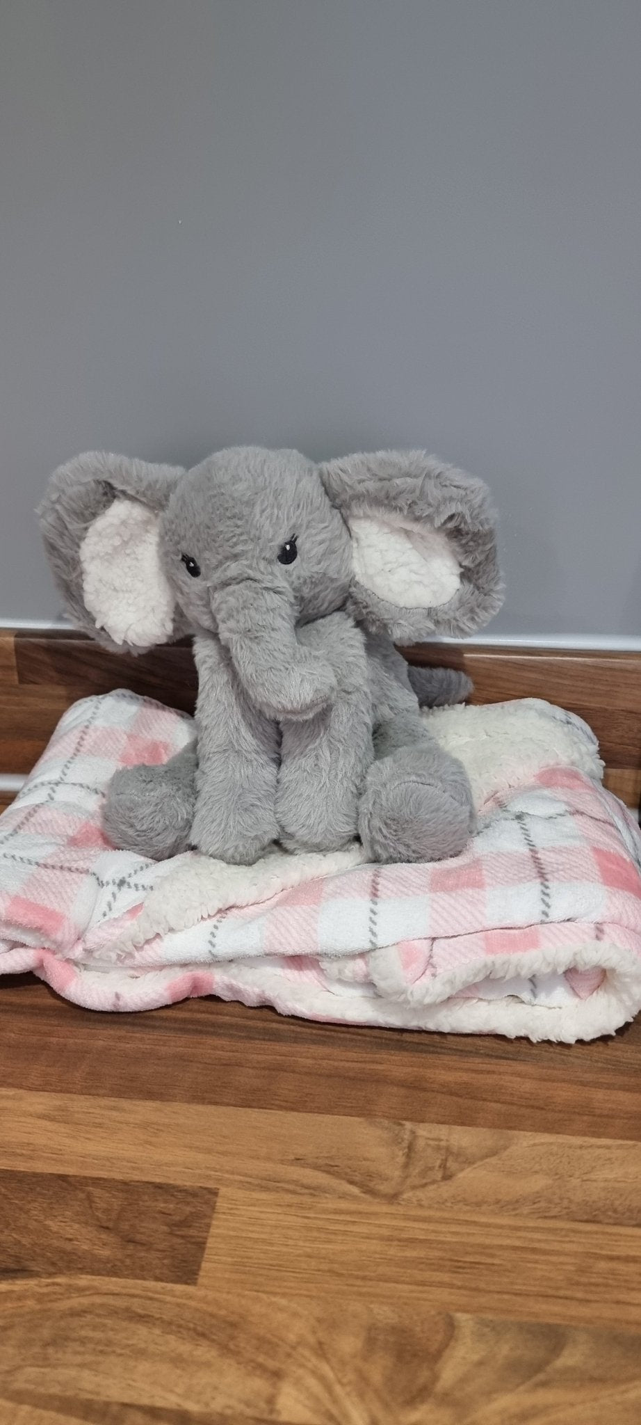 Elephant Teddy and Blanket Set - Hawkswell Designs