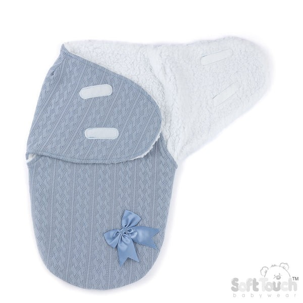 Personalised Newborn Swaddle Wrap – Soft Baby Cocoon Blanket with Name – New Baby Gift