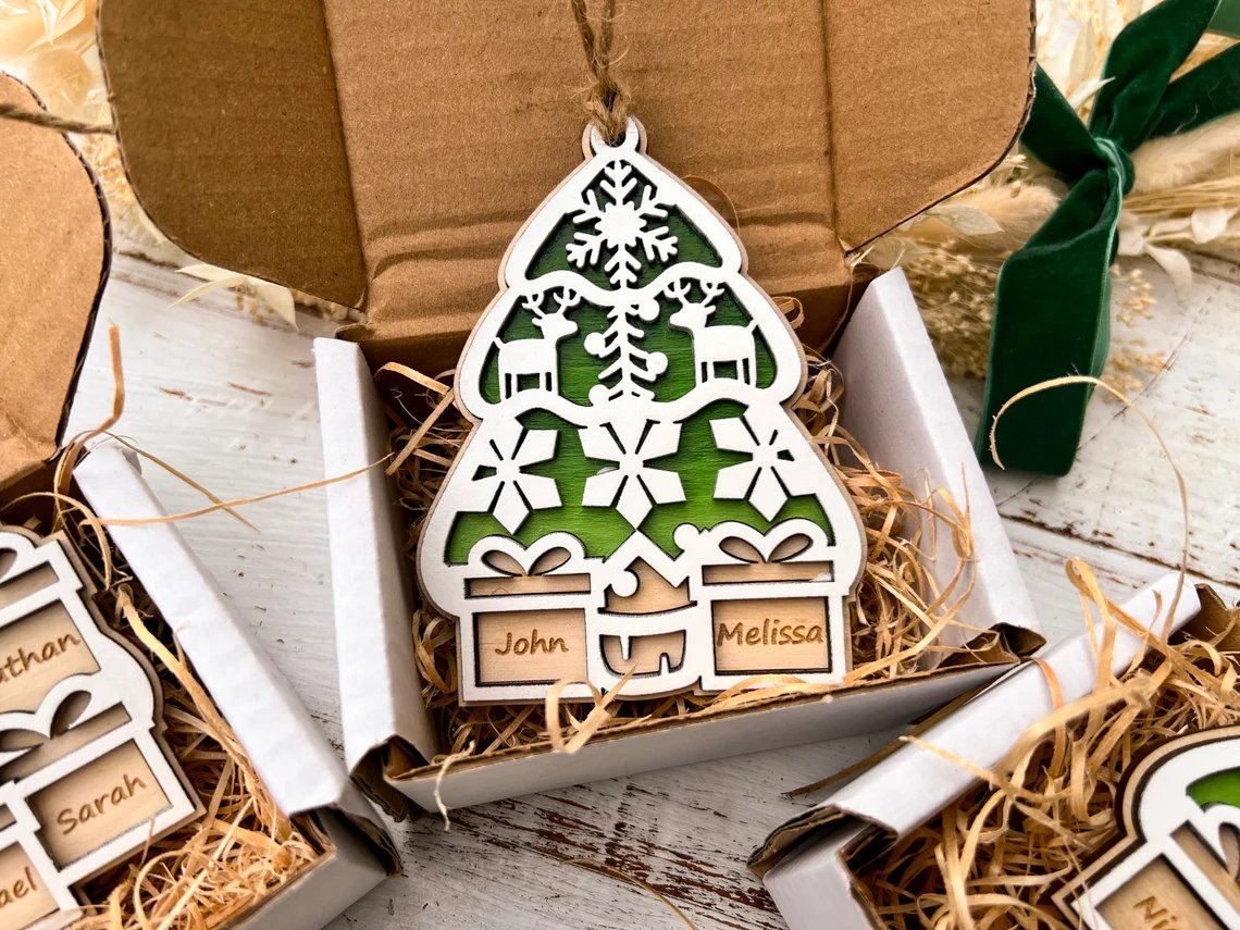 Family Christmas Ornament - Hawkswell Designs