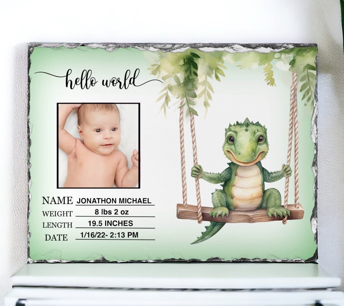 Gator New Baby Photo Slate - Hawkswell Designs