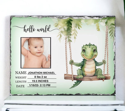 Gator New Baby Photo Slate - Hawkswell Designs