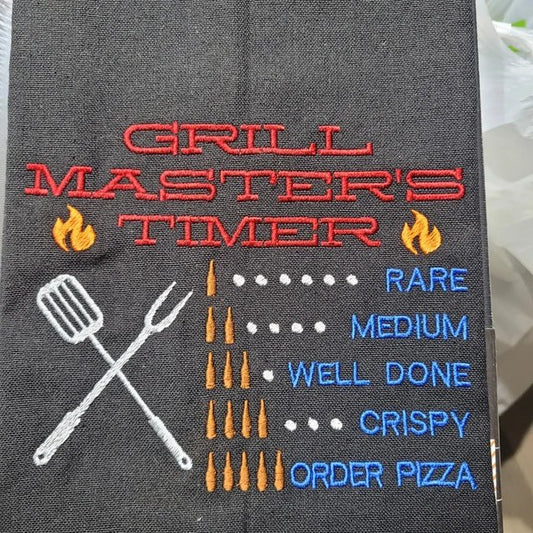 Grill Master Timer BBQ Apron - Hawkswell Designs