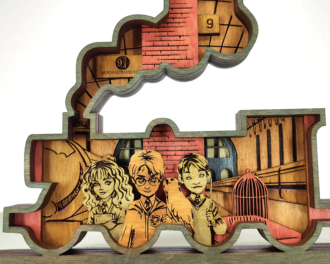 Laser Cut Harry Train