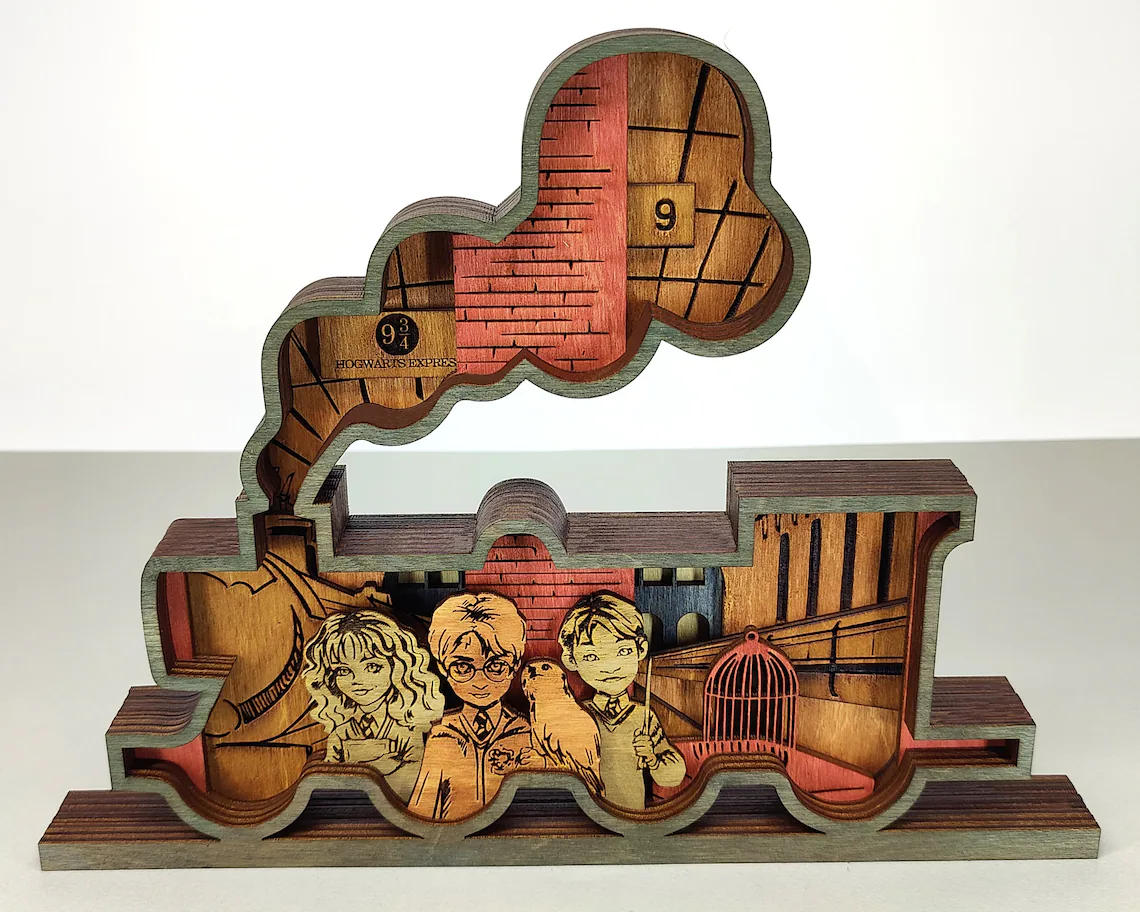 Laser Cut Harry Train