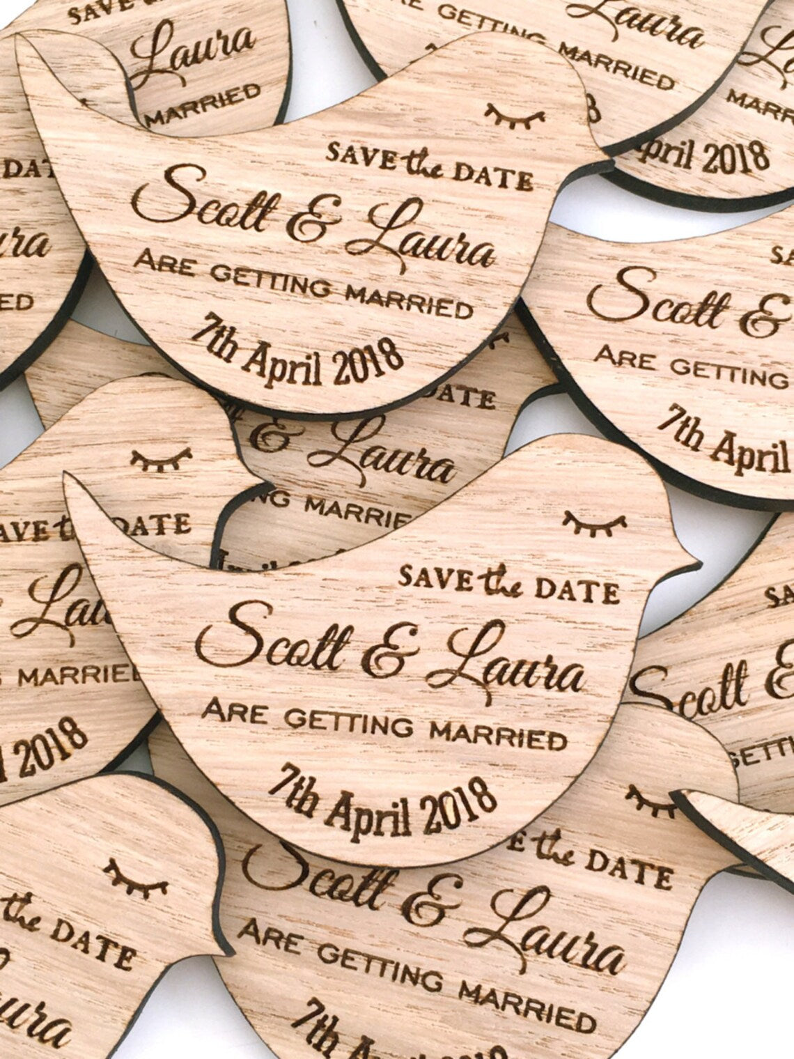 Wooden Bird Save The Dates