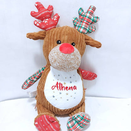 Personalised Reindeer Christmas Teddy