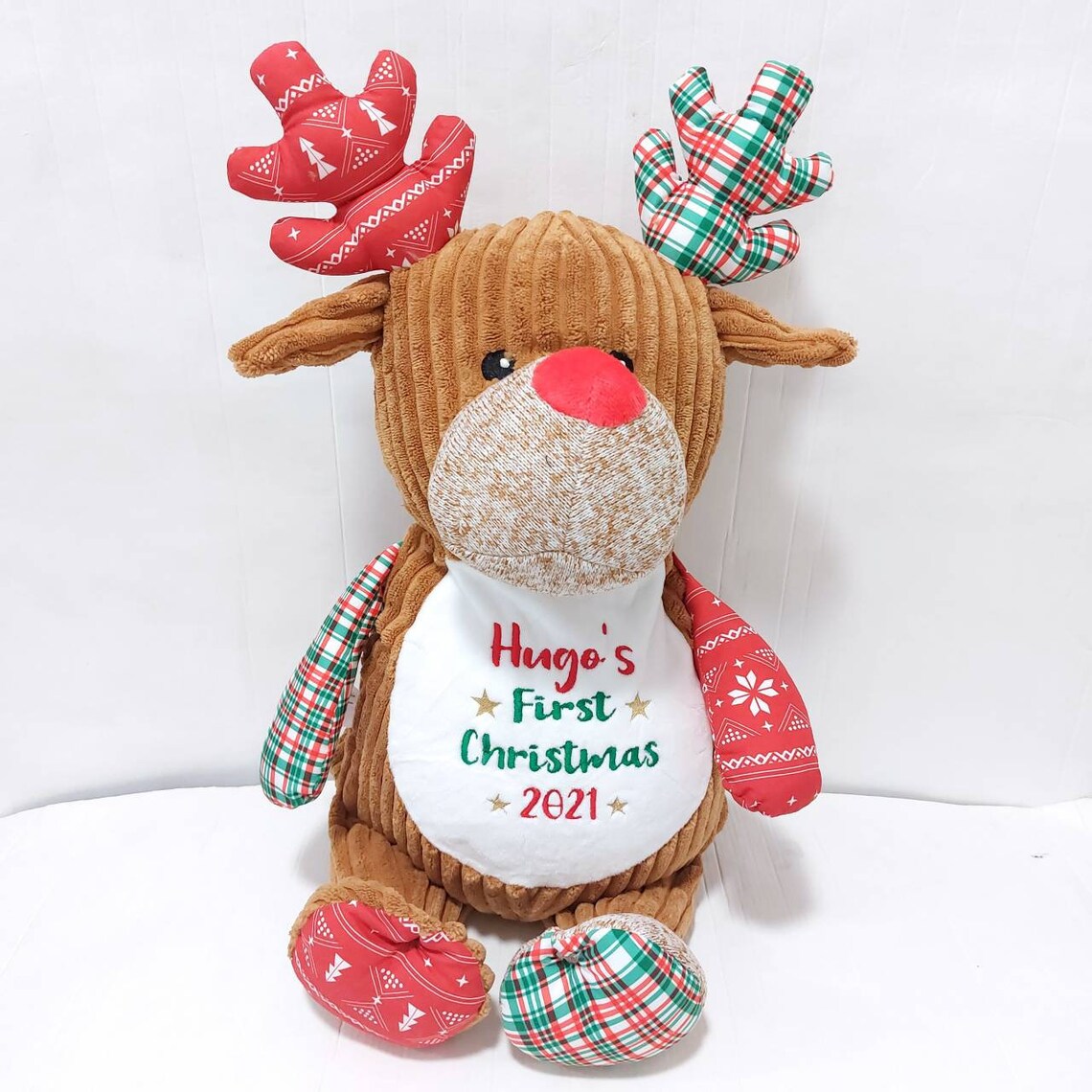 Personalised Reindeer Christmas Teddy