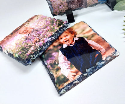 Photo Slate Coaster (9cm)