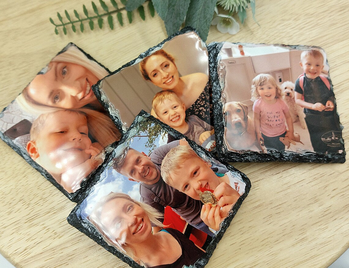 Photo Slate Coaster (9cm)