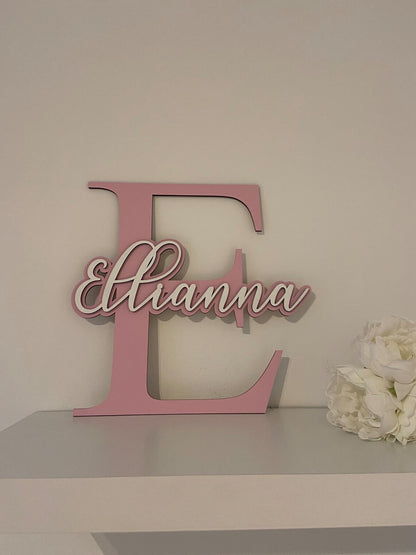 Personalised Wall Letter and Name