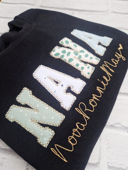 MAMA Embroidered Baby Clothes Sweatshirt