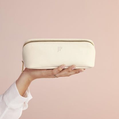 Personalised monogram cosmetic bag