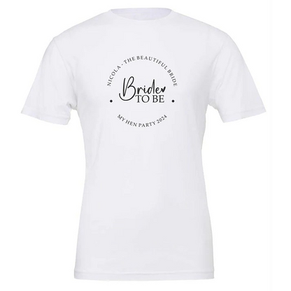 Personalised Team Bride Hen Party T-shirts