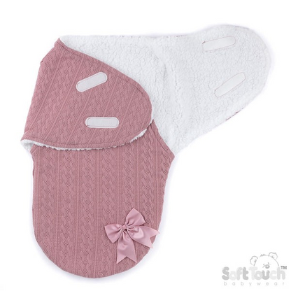 Personalised Newborn Swaddle Wrap – Soft Baby Cocoon Blanket with Name – New Baby Gift