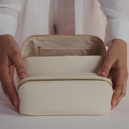Personalised monogram cosmetic bag