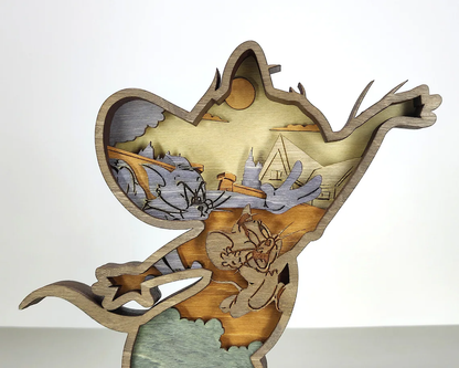 Laser Cut Tom and Jerry