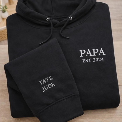Personalised “DAD Est. Year” Embroidered Hoodie