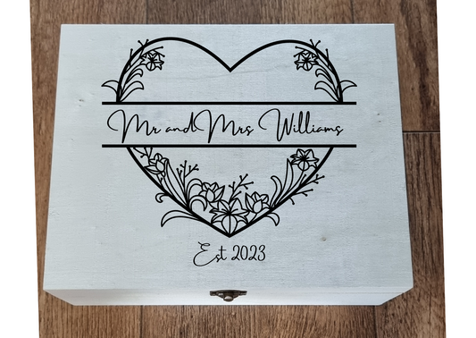 Wedding Memory Keepsake Box